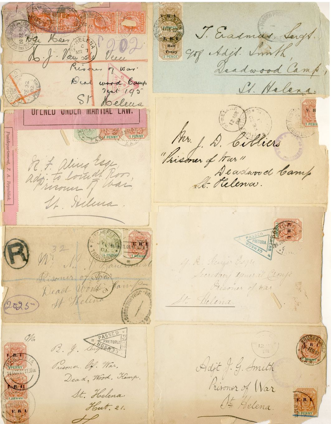 Sheet of envelopes 4