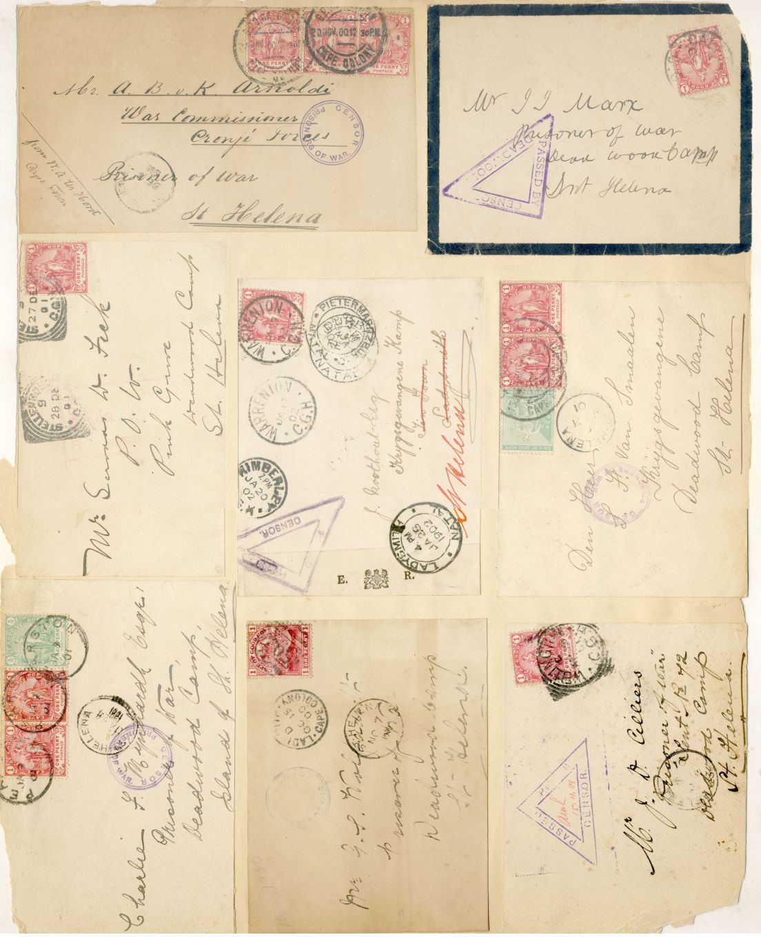 Sheet of envelopes 6
