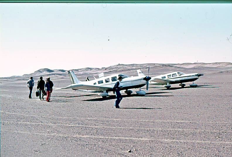 Arriving at Sarusus air-strip